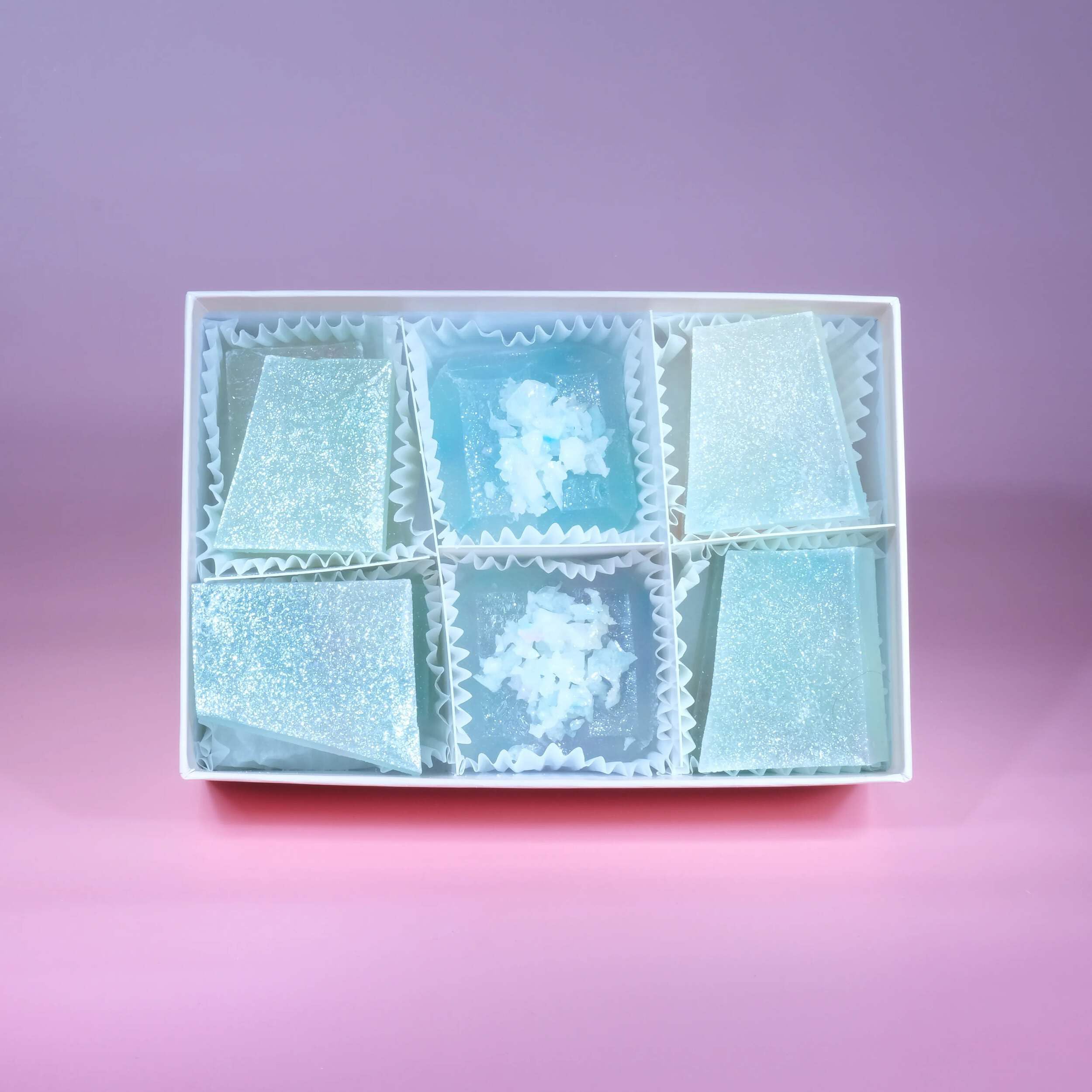 Silky Gem - Edible Lychee Flavored Aurora Crystal Candy, 8-10 pieces, Kohakutou, Edible Gem, Vegan, Gluten Free, ASMR