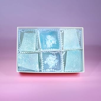 Silky Gem - Edible Lychee Flavored Aurora Crystal Candy, 8-10 pieces, Kohakutou, Edible Gem, Vegan, Gluten Free, ASMR