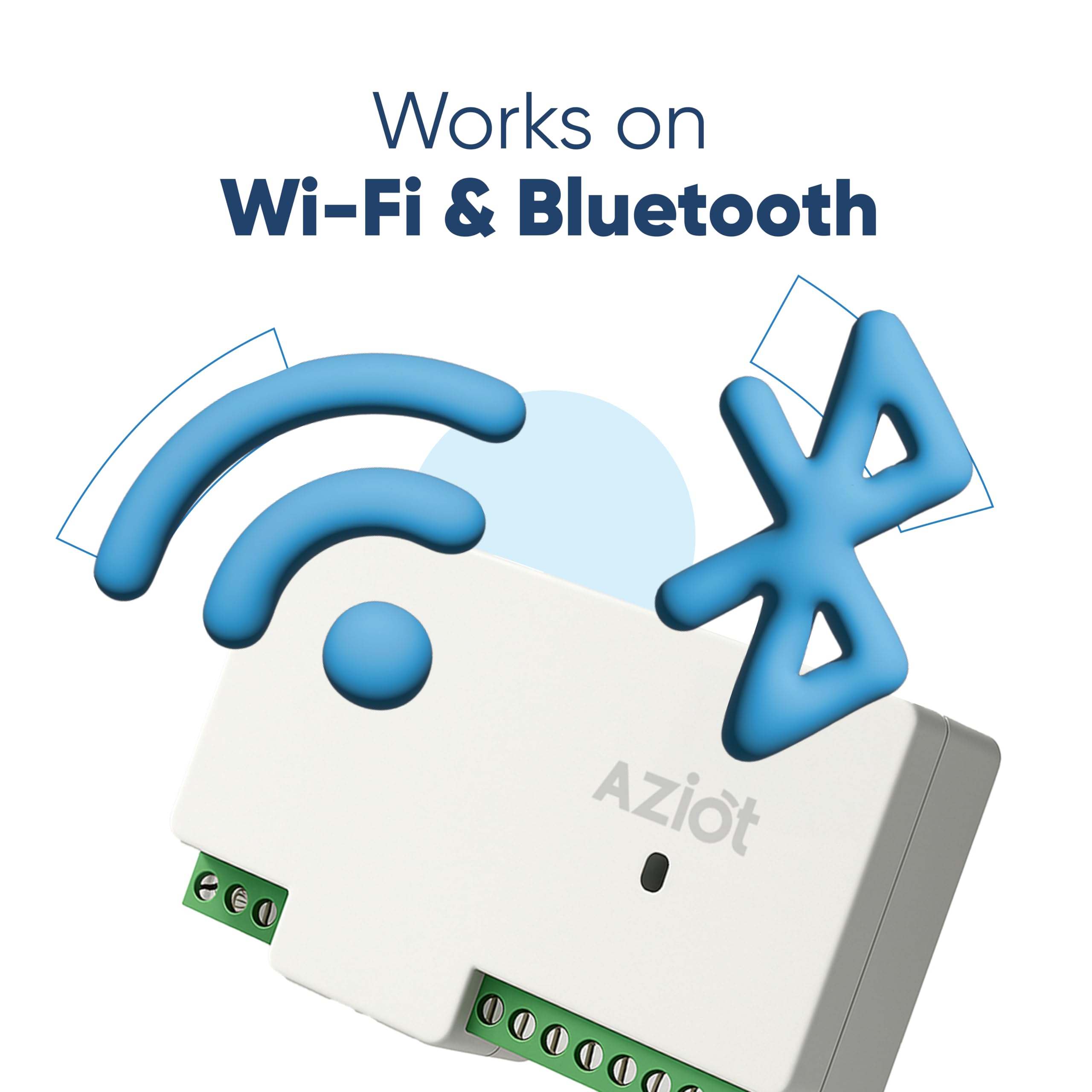AZIOT 8 Node WiFi Smart Switch | Bluetooth Backup | Fits in 6 & 8 Module Switch Board | App + Voice Control | Timer Scheduling | SmartLife App | Easy Retrofit | Made in India 3