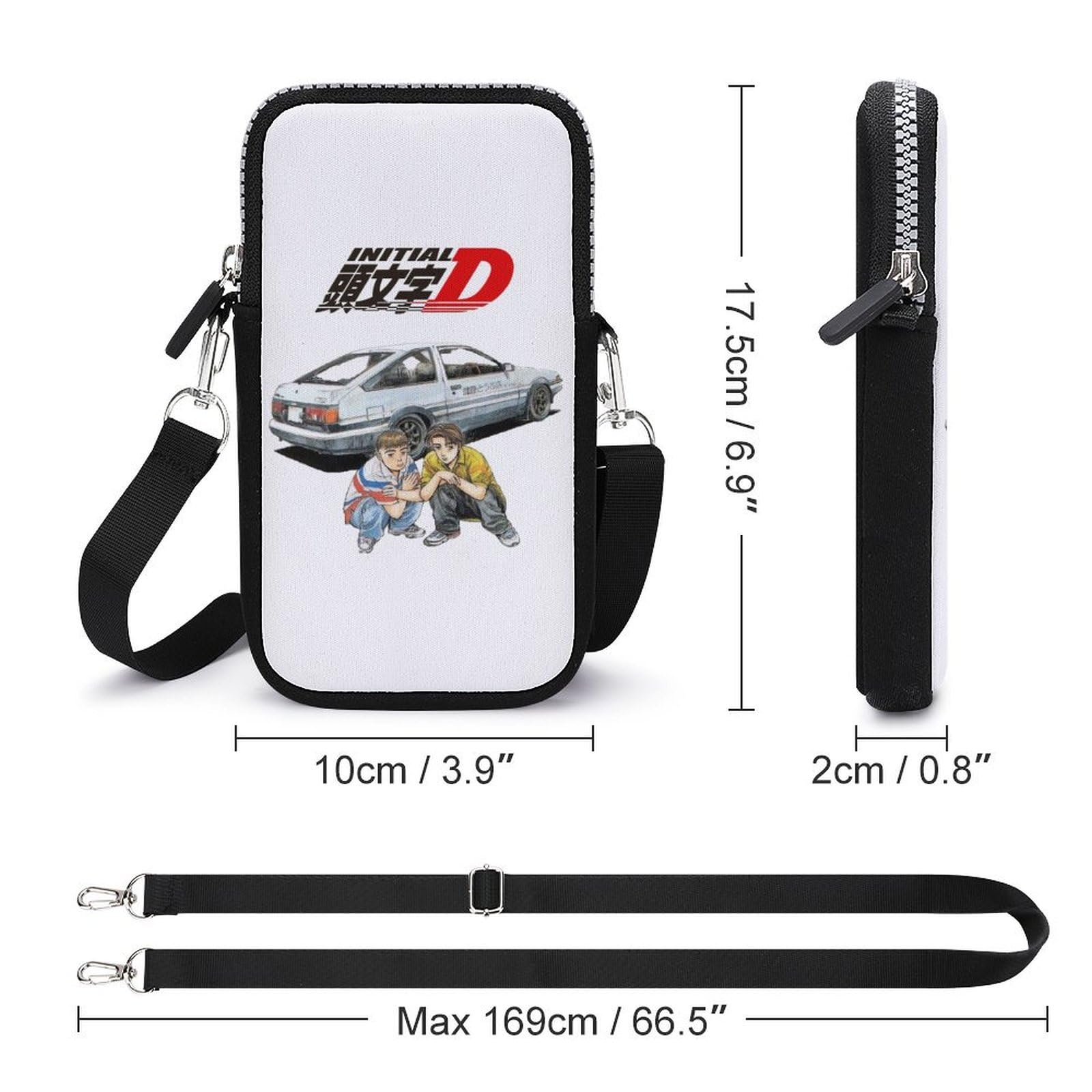 Amazon | スマホポーチ 頭文字d イニシャル D ショルダーポーチ 携帯