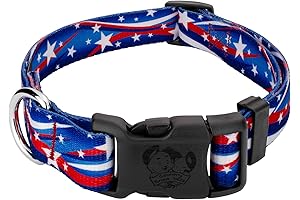 Country Brook Petz American Flag Dog Collar - Red, White & Blue...