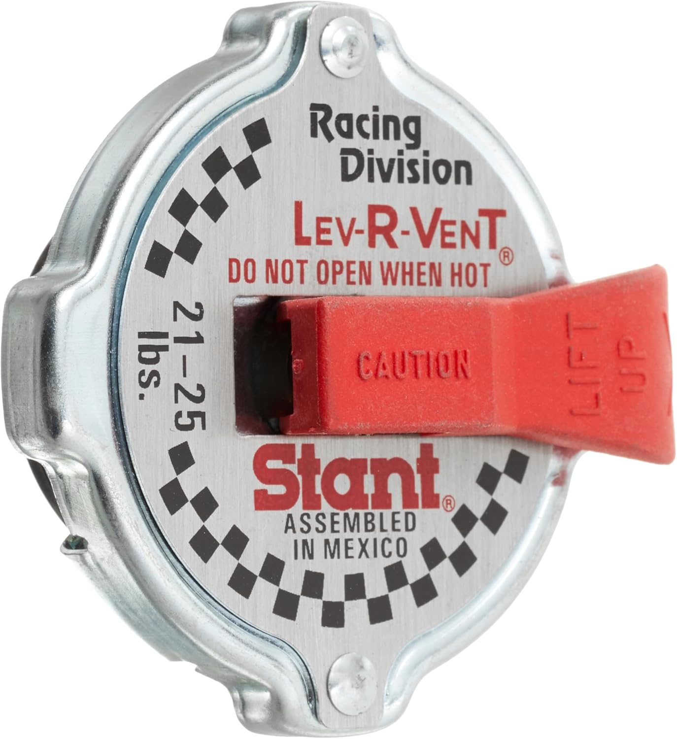 MotoRad ST207 Racing Safety Lever Radiator Cap - OEM-Quality Pressure Venting for Safe, Easy Removal