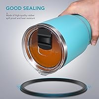 Vista 19 de Tapa con popote para vaso de 30 onzas, tapas de repuesto compatibles con YETI Rambler de 30 onzas, vaso con popote de 35 onzas, sin BPA e