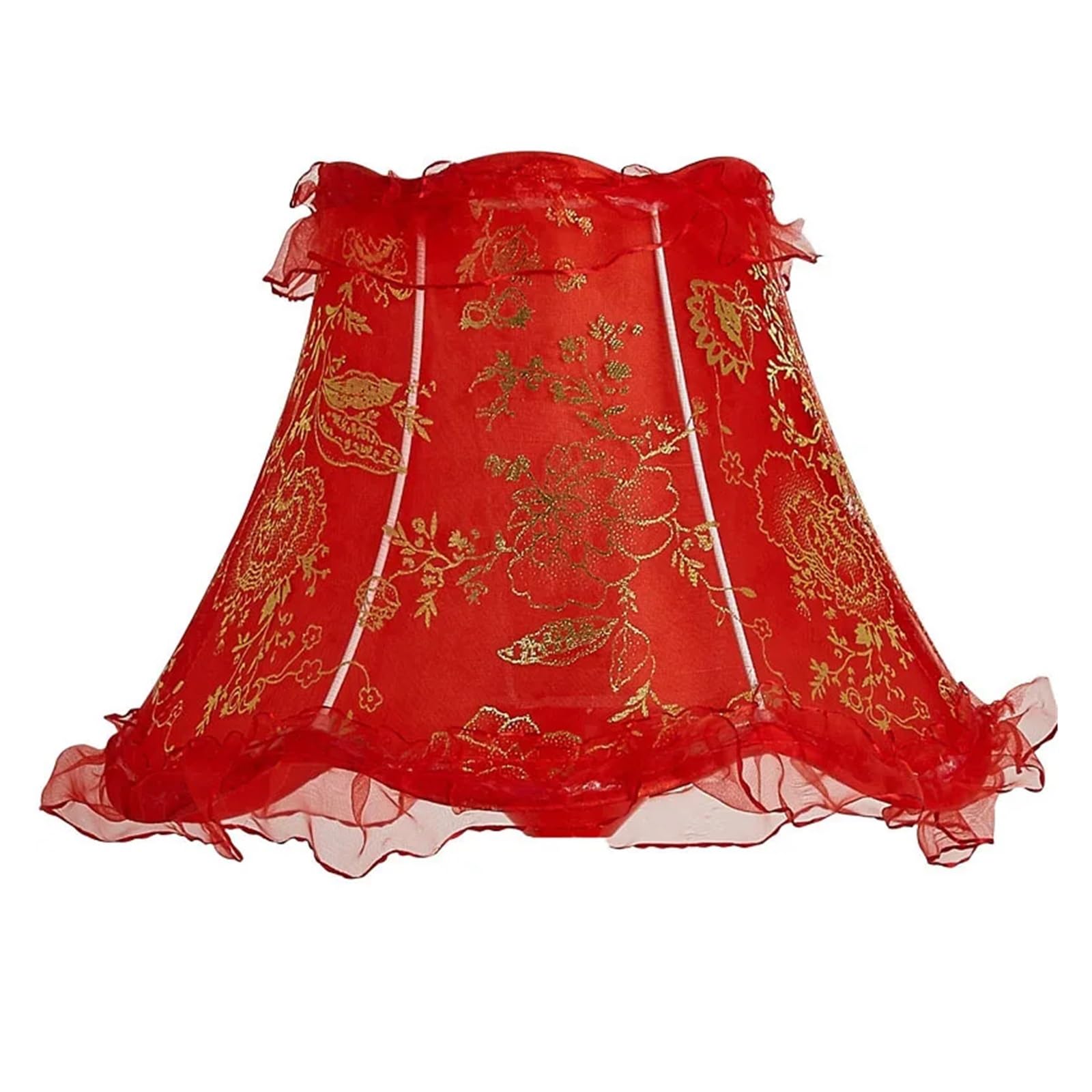 HKYBCF Lamp Shade Lampshade for Table Lamp Living Room Bedroom Bedside Retro Holder Universal Lampcovers for Bedroom(Red)