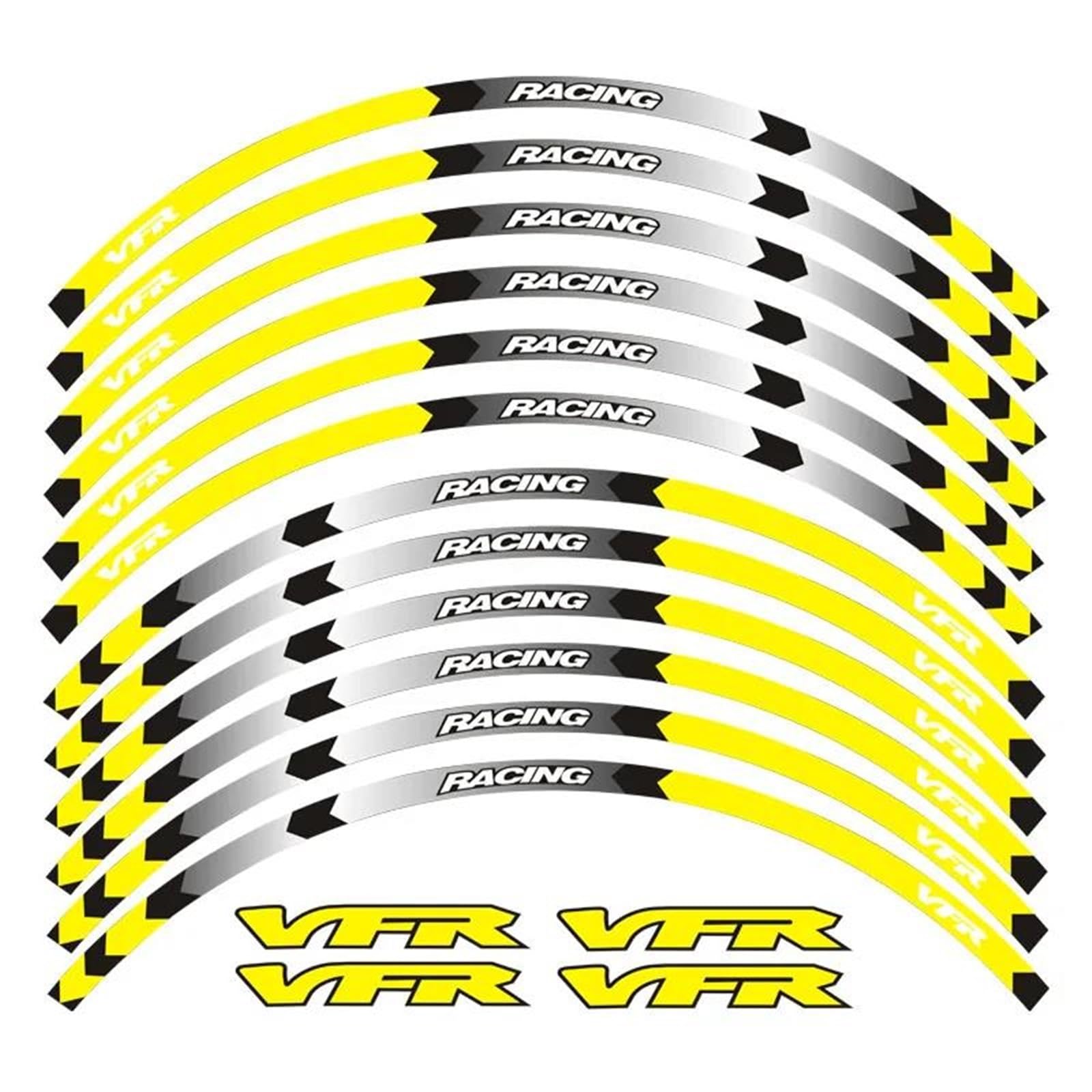 Motorcycle Wheel Tire Rim Stickers 17inch for VFR VFR750 VFR800 VFR1200 VFR1200F