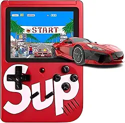 Mini Game Portátil Retrô (400+ Jogos Clássicos Pré-Carregados) | Console de Mão Compacto para Viagem | Bateria Recarregável (3h) | Ideal para Presente, Crianças e Nostalgia Adulta