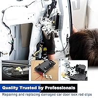 Vista 6 de Kit surtido de 160 clips de barra de bloqueo de puerta, clips de retención de cilindro de cerradura de puerta, piezas de repuesto de 16 tamaños