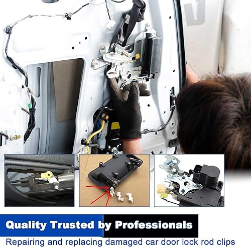 Miniatura 6 de Kit surtido de 160 clips de barra de bloqueo de puerta, clips de retención de cilindro de cerradura de puerta, piezas de repuesto de 16 tamaños para