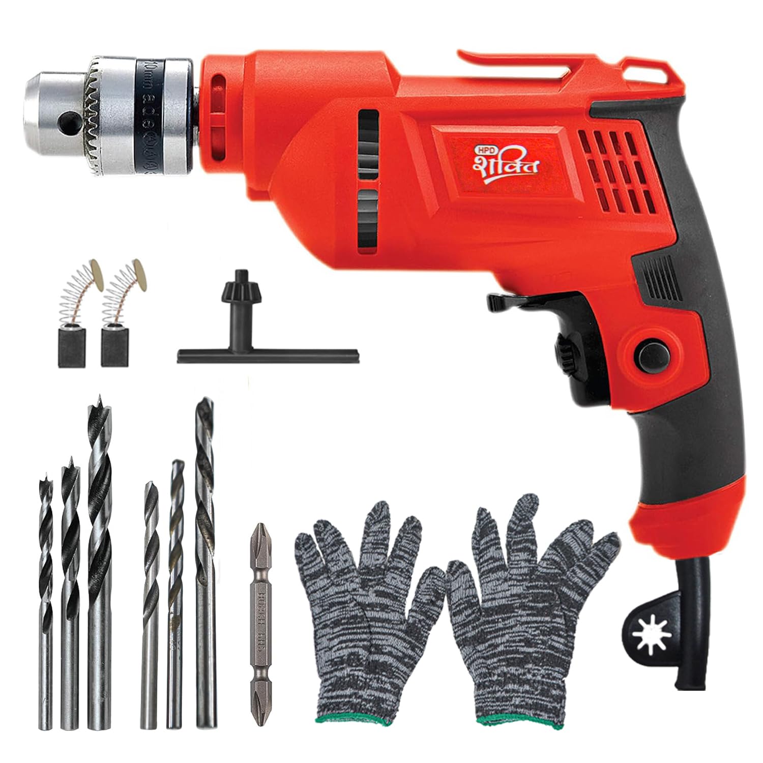HPD Shakti 10MM Drill 500W with Reverse/Forward & Speed Control | Heavy Duty Full Copper Electric Drill Machine for Wood, Metal, Plastic, Screws - Power Tool for Home & Professional Use (B0DDGT9Y31) Amazon Price History, Amazon Price Tracker