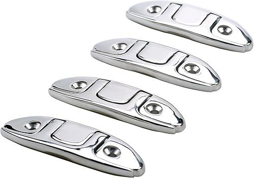 Miniatura 4 de Thorn Taco plegable para barco, abatible, 4-12 pulgadas, tacos de muelle de acero inoxidable marino