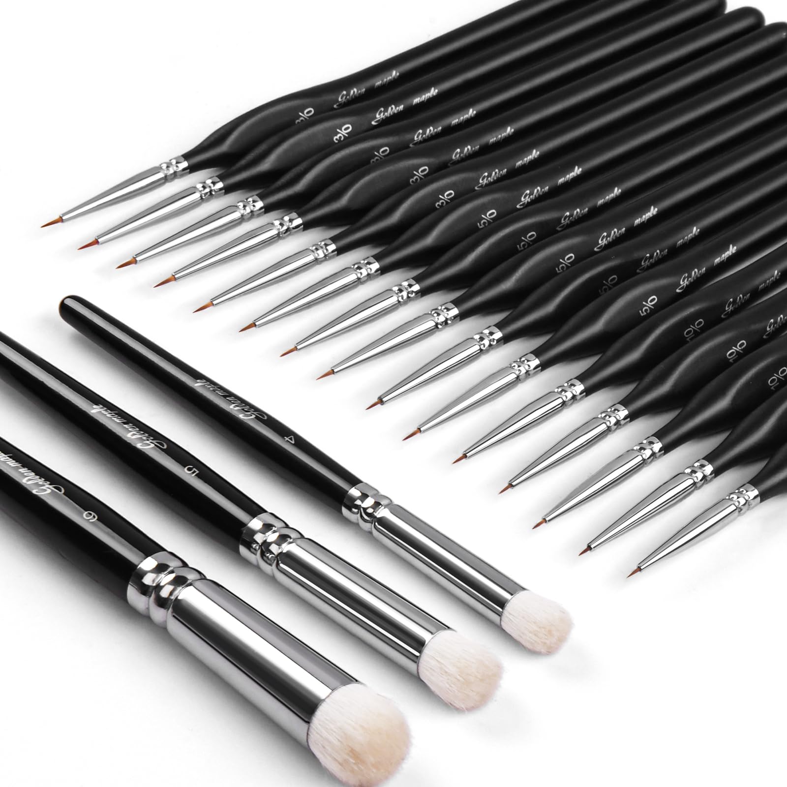 Amazon.com: Golden Maple Model Paint Brushes Dry Brush - 18PC