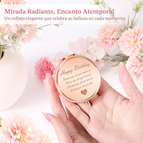 Miniatura 5 de Regalos de cumpleaños para mujeres, cestas de regalo de feliz cumpleaños para mujeres, tazas únicas con texto en inglés "Not A Day Over Fabulous