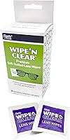 Vista 4 de Kit de Limpieza de Lentes Wipe'N Clear de Flents, Spray con 50 Toallitas, (2 Paquetes de 25 Toallitas)