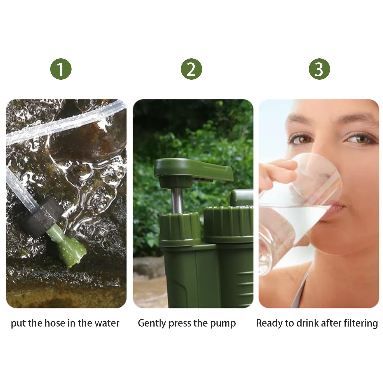 Purificador de agua de supervivencia: herramienta de filtración exterior