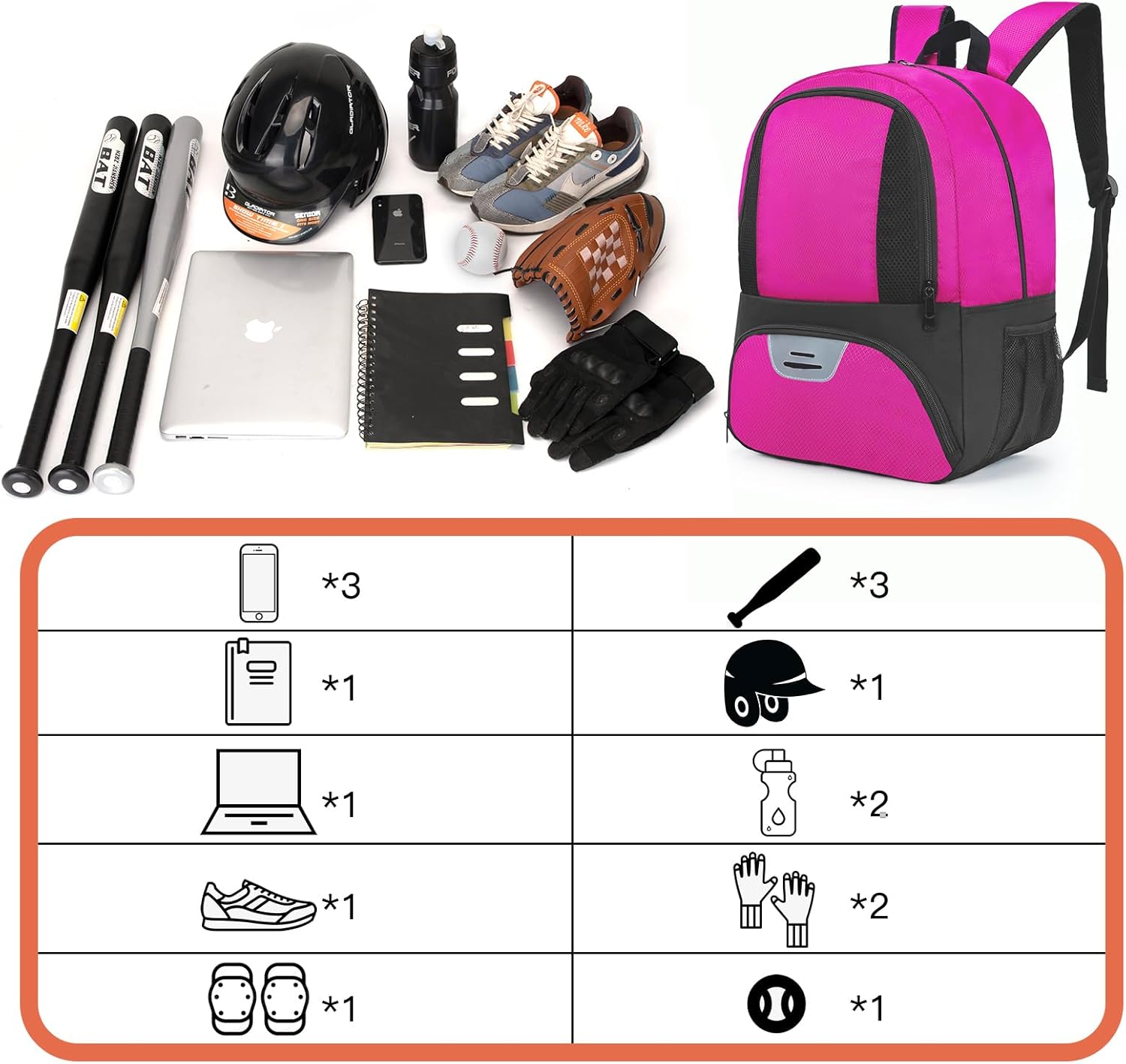 Soccer Bag,Youth Soccer Backpack, Football Volleyball Basketball Backpack fo,Sport Equipment Bags with Shoe compartment - Image 5