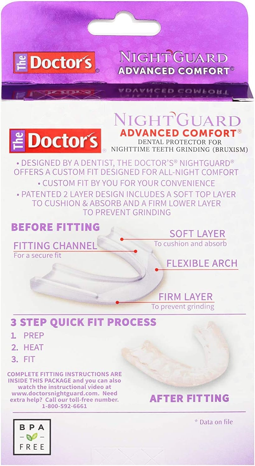 The Doctor's Nightguard, Dental Guard for Teeth Grinding, 2 Count : Beauty & Personal Care