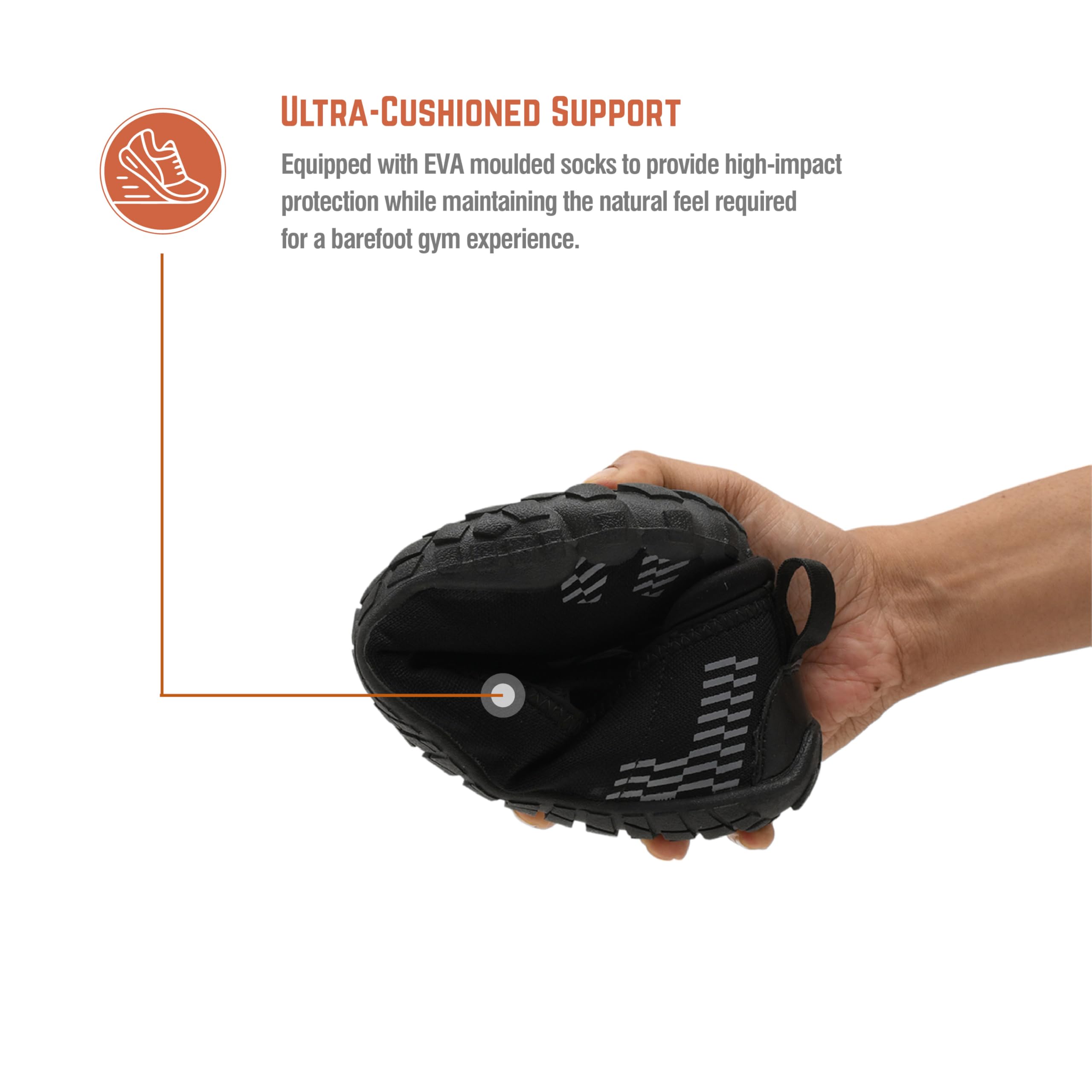 Impakto Barefoot Rooted Comfortable Big Toe Box Gym, Cross Training,Running, Walking Shoes for Men Black, 9 UK 3