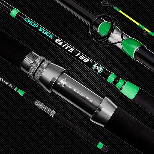 Miniatura 5 de Elite 150 Caña de pesca para gato: 1 pieza mediana pesada, 7' 6" por Catfish Sumo, Dead-Lifts 150lbs