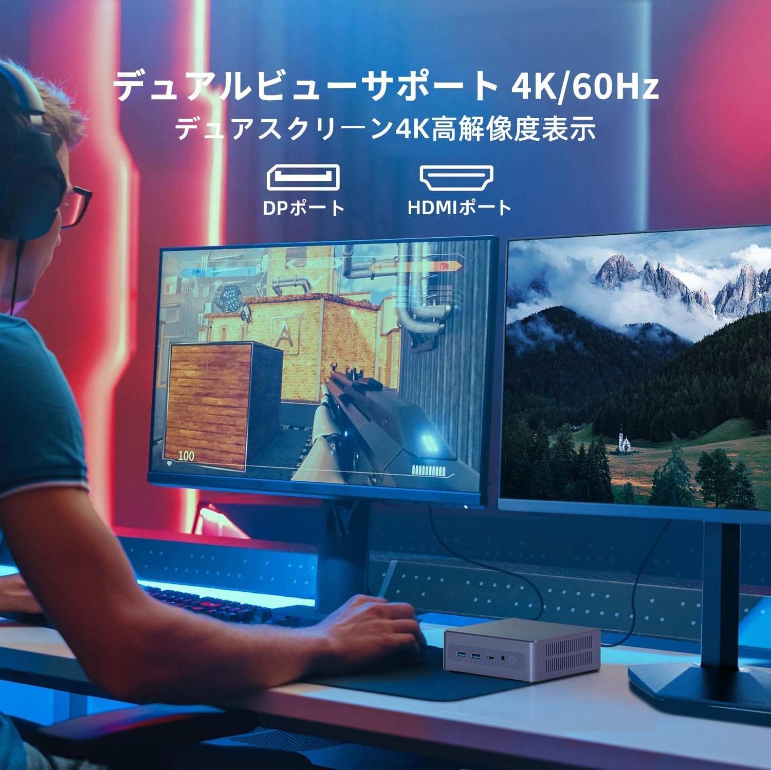 Amazon.co.jp: Fsjun ミニpc MS Office 2024&Win11搭载 第12世代 n95 4