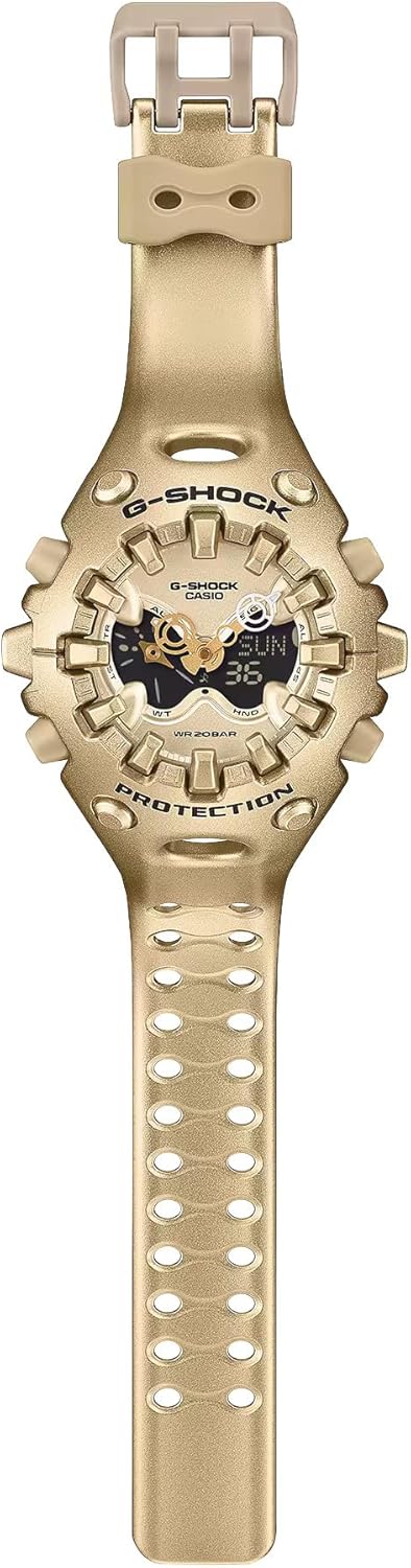 Casio G-Shock GAV01A-9A Toughness Analog Digital Metallic Gold Resin Oversized Watch
