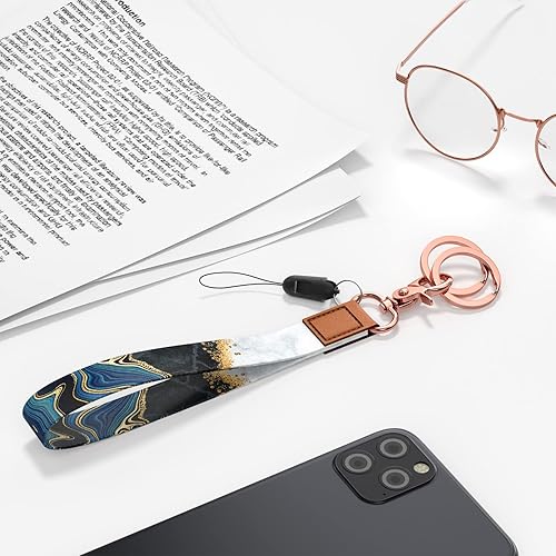 Miniatura 4 de Rimilak Llavero de pulsera, cordón de muñeca para mujeres y hombres, llaves de automóvil, insignias de identificación, tarjeta, cartera, cámara de