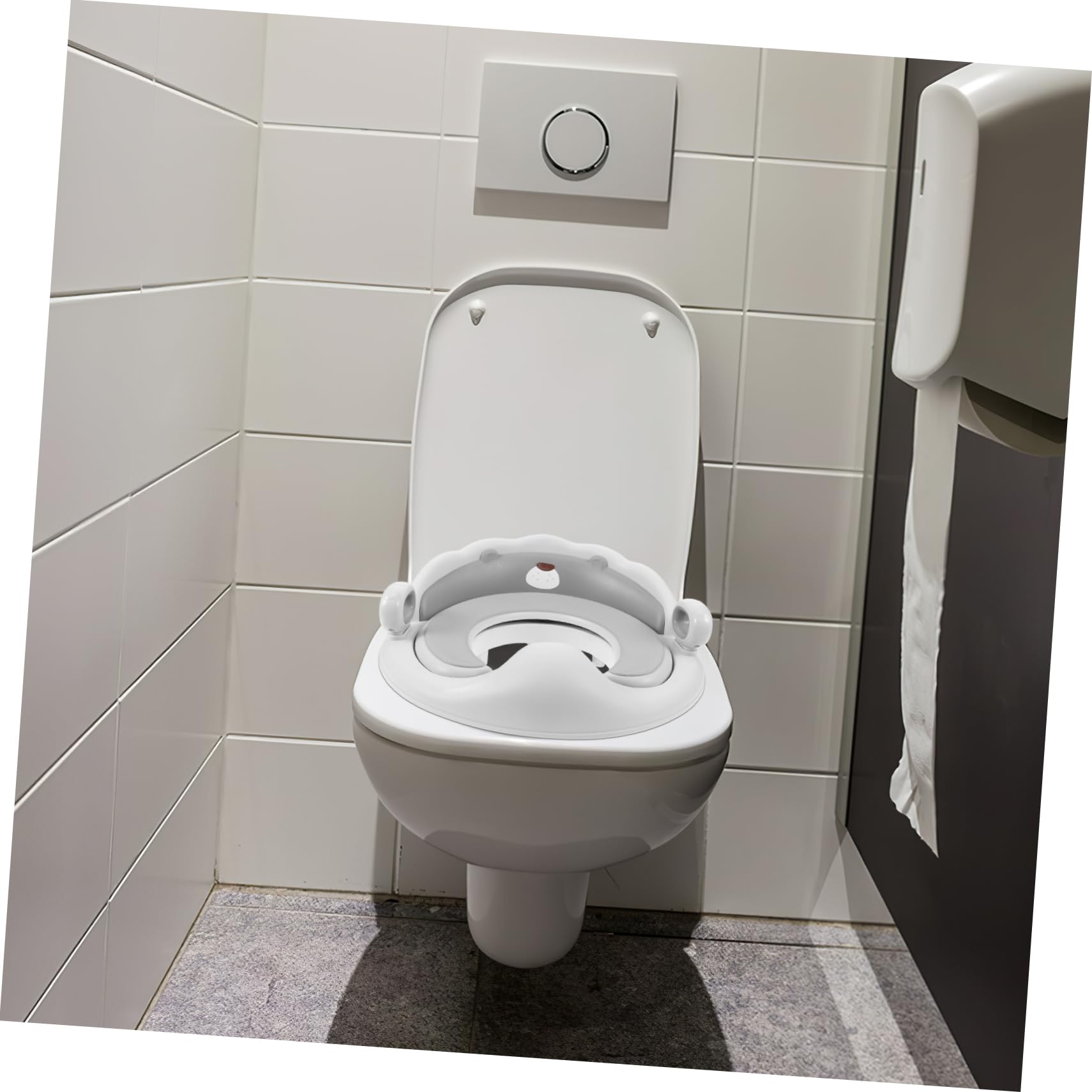 Toyvian Asiento de Orinal Plegable para Niños Pequeño Entrenamiento Baño Antideslizante Asiento Inodoro Portátil para Bebés