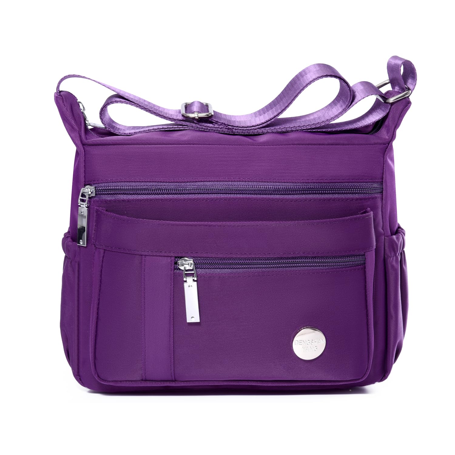 HERCMNOY Crossbody Bag For Women Shoulder Bag Casual Handbag Multiple Pockets Bag Messenger Purses (Purple)