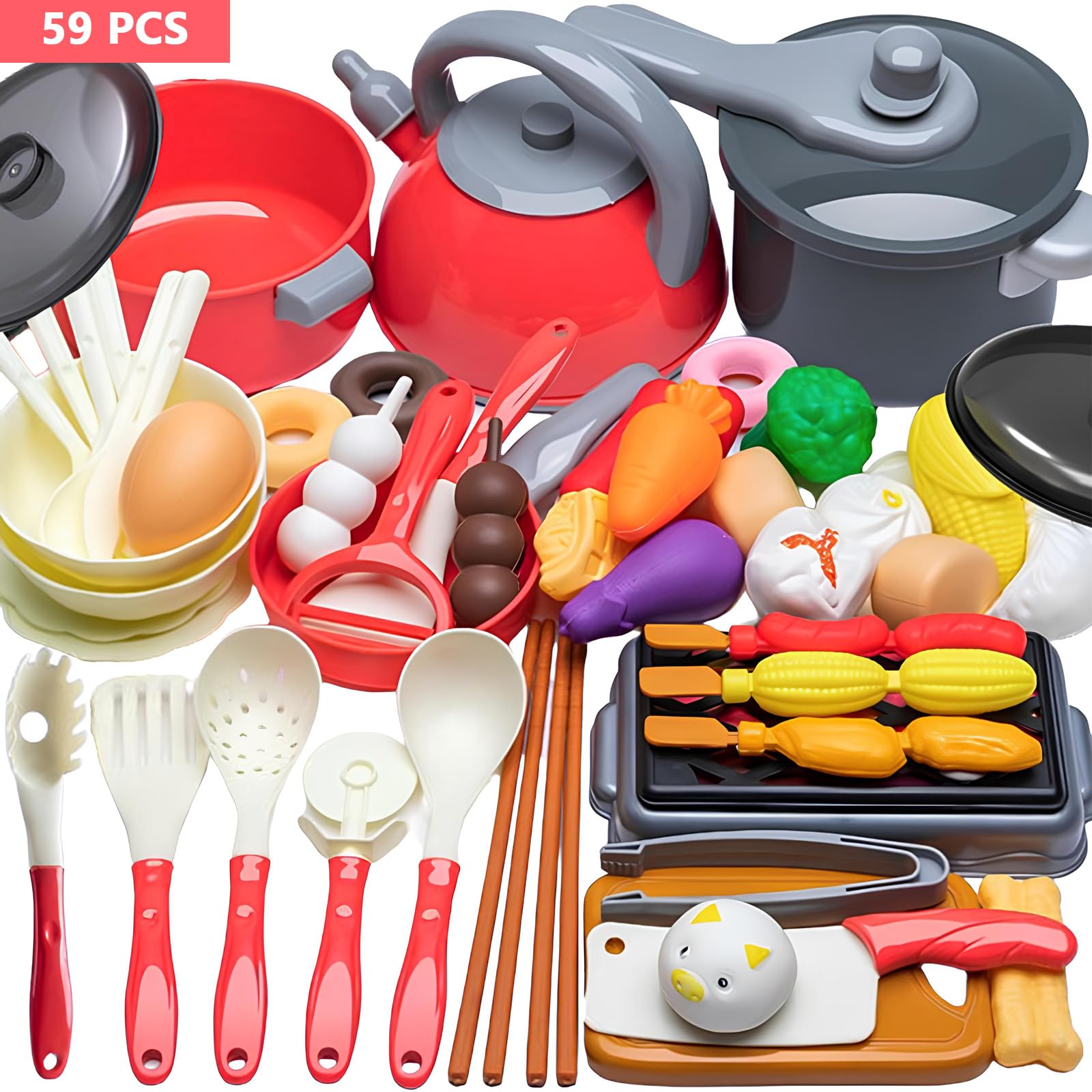 Forbabe 20-teiliges Matschküchen Set - Edelstahl Küchenspielzeug Mit Aufbewahrungsbox Für Kinder