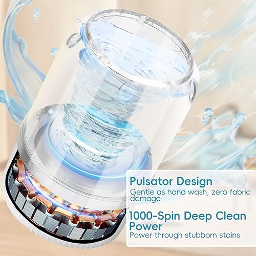 Miniatura 3 de Mini lavadora, 2025 nueva lavadora portátil, lavadora de ropa interior inalámbrica recargable, calcetines, ropa de bebé, lavadora para apartamento,