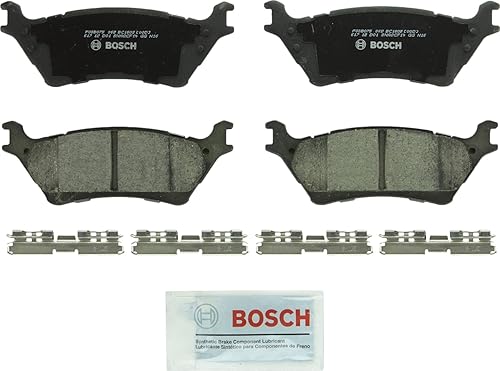 BOSCH BC1602 QuietCast Premium - Juego de pastillas de freno de disco de cerámica - Compatible con Ford F-150 seleccionado trasero