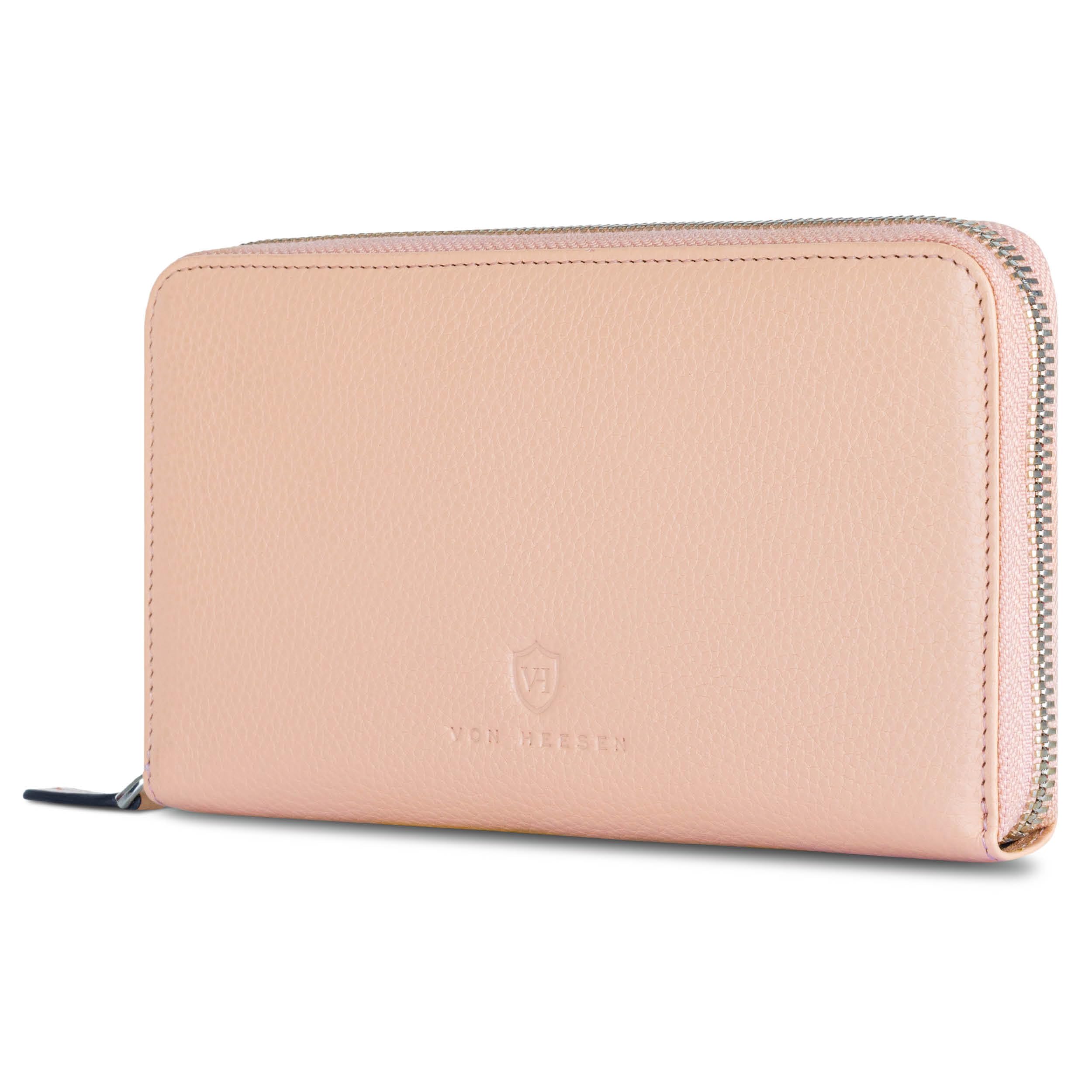 VON HEESEN Leder Geldbörse mit RFID-Schutz - Portemonnaie für Damen & Herren aus echtem Leder - Wallet mit Münzfach - Geldbeutel für Frauen und Männer