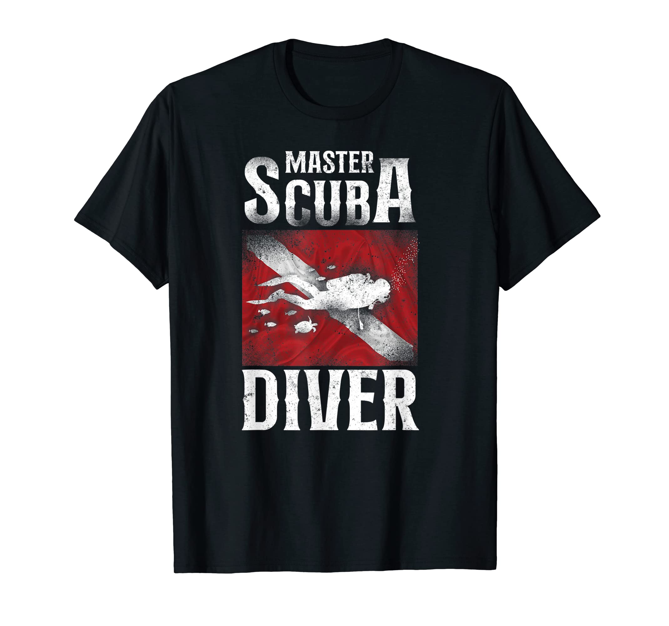 Diving Master Scuba Diver Down T-ShirtOEKO-TEX STANDARD 100