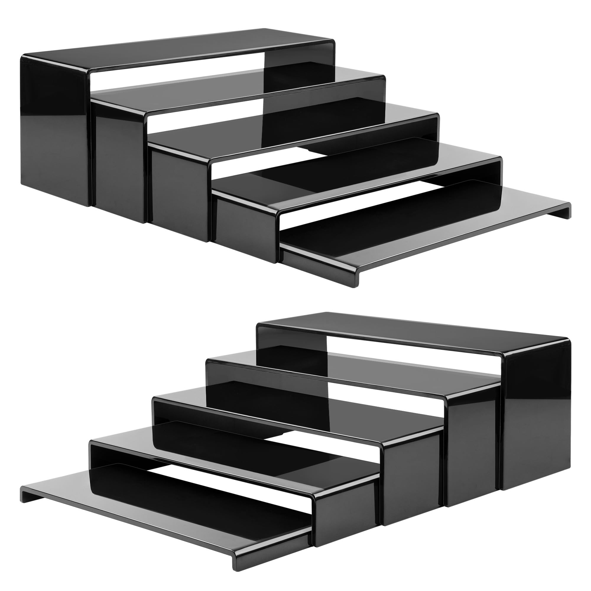 Photo 1 of ANDGOO 10 Pack Acrylic Display Stands, Black