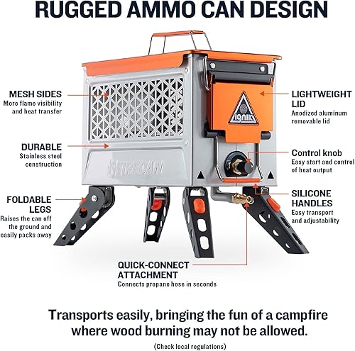 Miniatura 5 de Ignik FireCan Elite, Hoguera portátil de propano de alta potencia