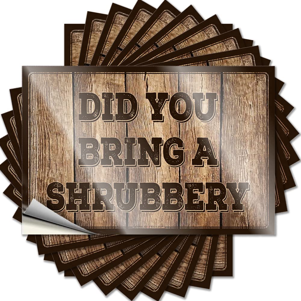 Decal Snarky Men Stuff Waterproof - Did You Bring A Shrubbery Water Self Adhesive Decal for Science Use(12X18CM)