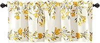 Vista 7 de Lush Decor Tanisha - Cenefa para cortina de oscurecimiento de habitación, 18 pulgadas de largo x 52 pulgadas de ancho, amarillo y gris