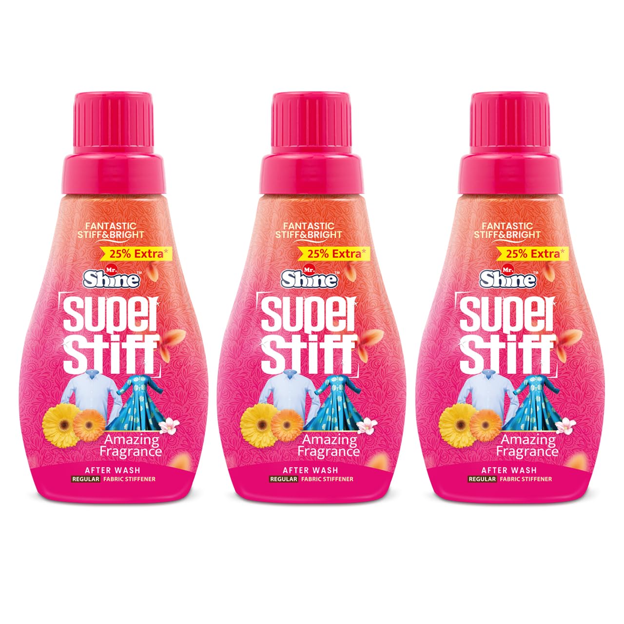 Mr Shine Super Stiff Regular 200 ml | After Wash Fabric Stiffener For Crisp And Shiny Laundry, Long Lasting Fragrance (Pack of 3) (B092VPN5HB) Amazon Price History, Amazon Price Tracker