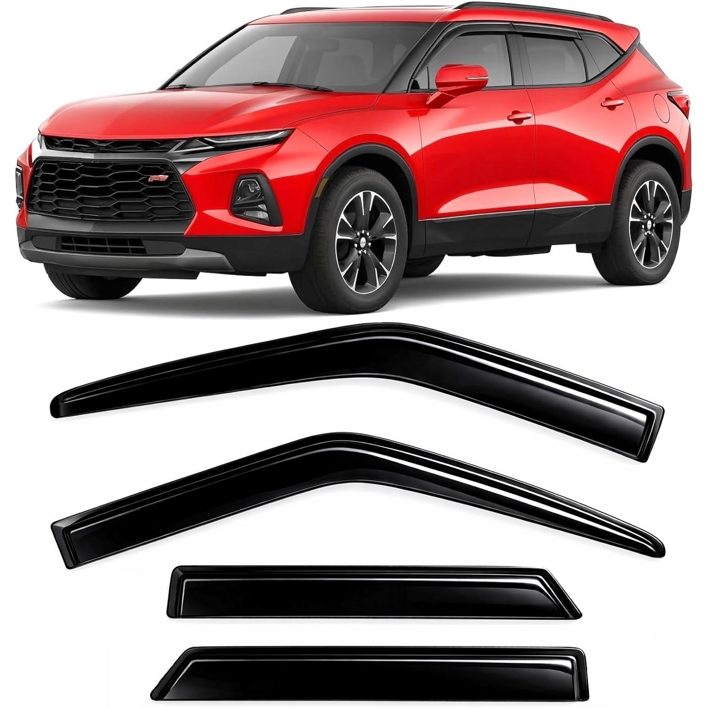 Olltoz Tape-On Rain Guards for Chevrolet Blazer