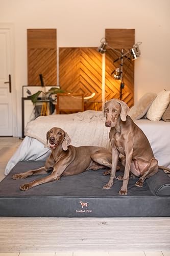 Miniatura 7 de NOAH & PAW Cama gigante para perros XXL de 55 x 45 x 11 pulgadas, camas ortopédicas para perros, espuma viscoelástica de cáscara de huevo con gel