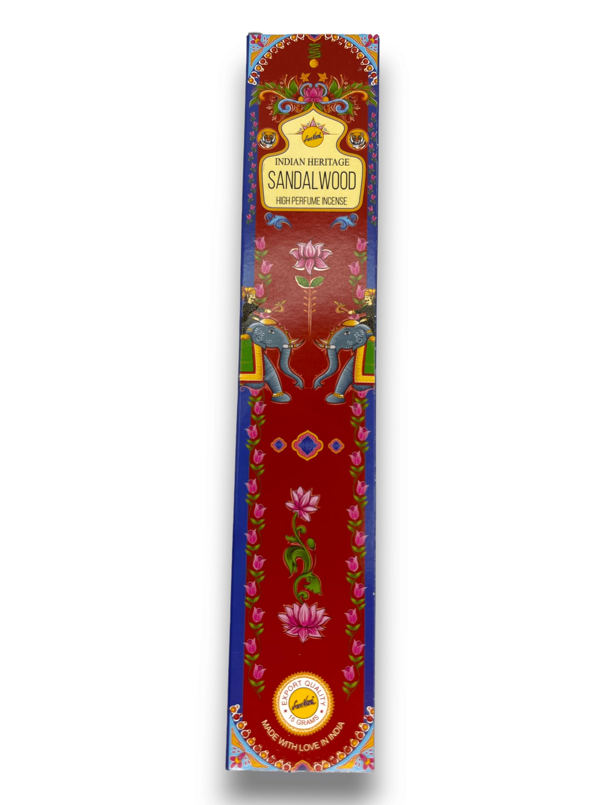 Sreevani Indian Heritage Sandalwood Incense Sticks, 15G, 15 Sticks