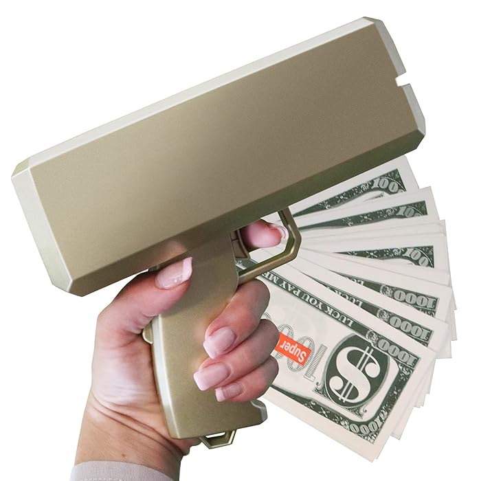 Buy Money Gun Shooter With Screw Driver and Fake Money Make It Rain