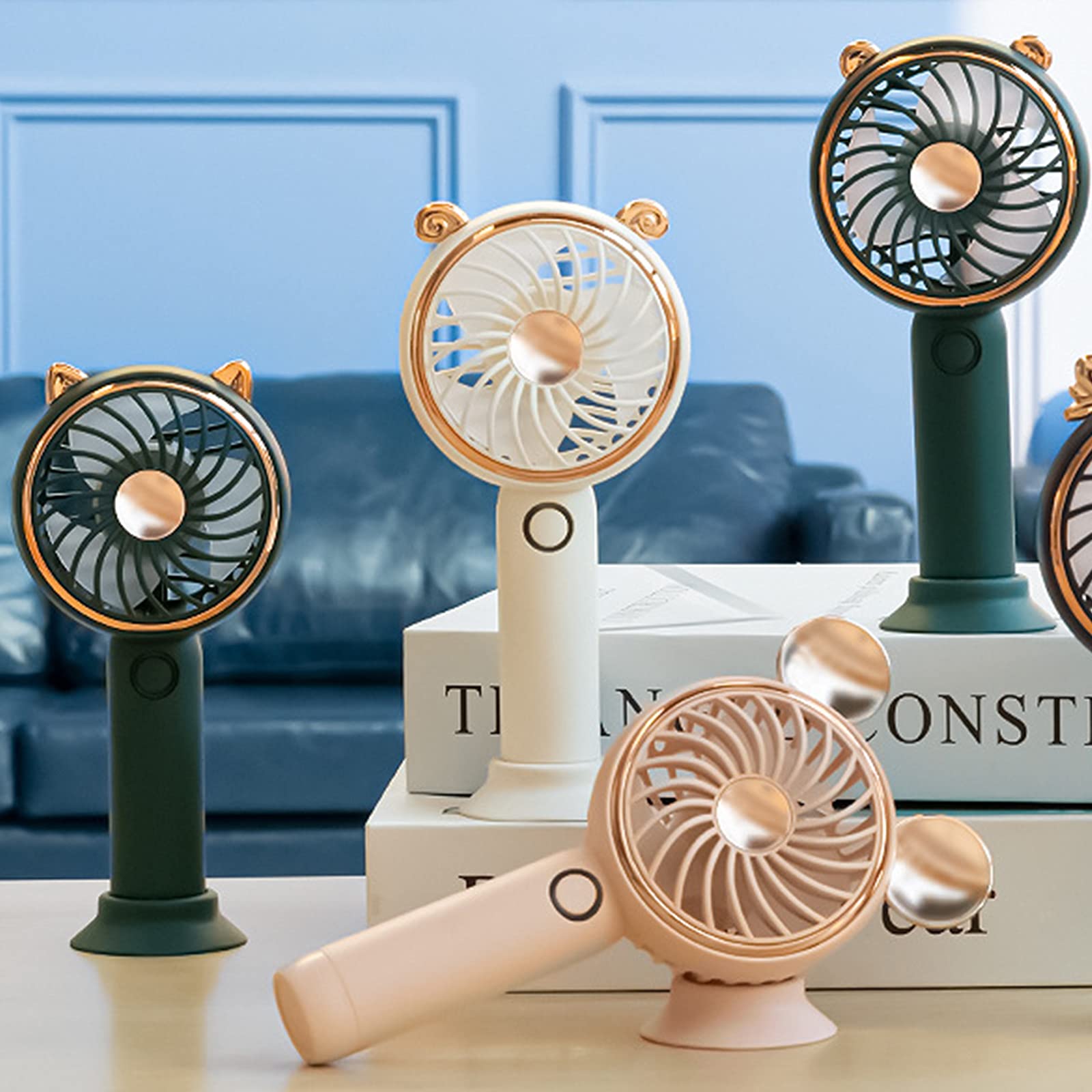 Ventilatore Tascabile Nero 3 Velocità Ricaricabile USB