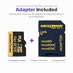 Nextbase 32GB U3 Micro SD Memory Card - with Adapter - Compatible with Nextbase in-Car Dash Cams Series 1 and 2