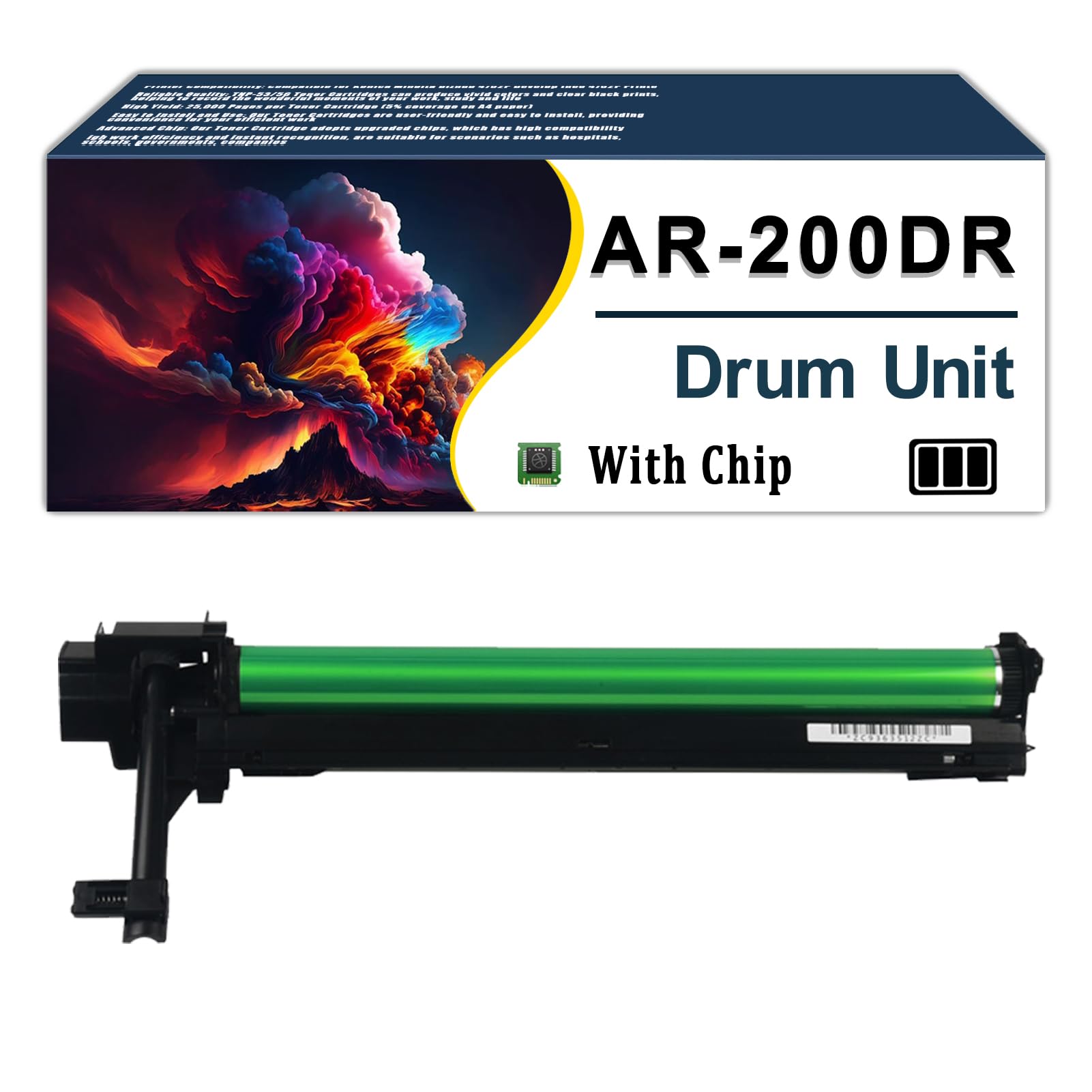 OUOROH AR-200DR AR200DR Drum Unit Compatible for Sharp AR-163N 201N206N 1818 1820 M160 205 2818 M290 2616 2618 2718 2918 2820 2820N2921 Printers 1