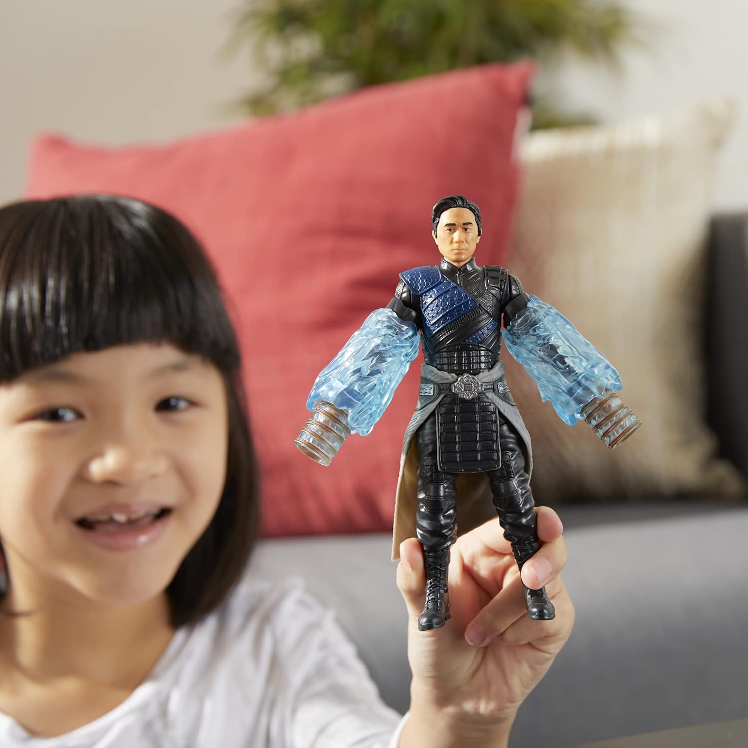 Marvel Shang-Chi and The Legend of The Ten Rings Wenwu 6-Inch Action Figure Toy with Ten Rings Power Attack Feature for Kids Ages 4 and Up