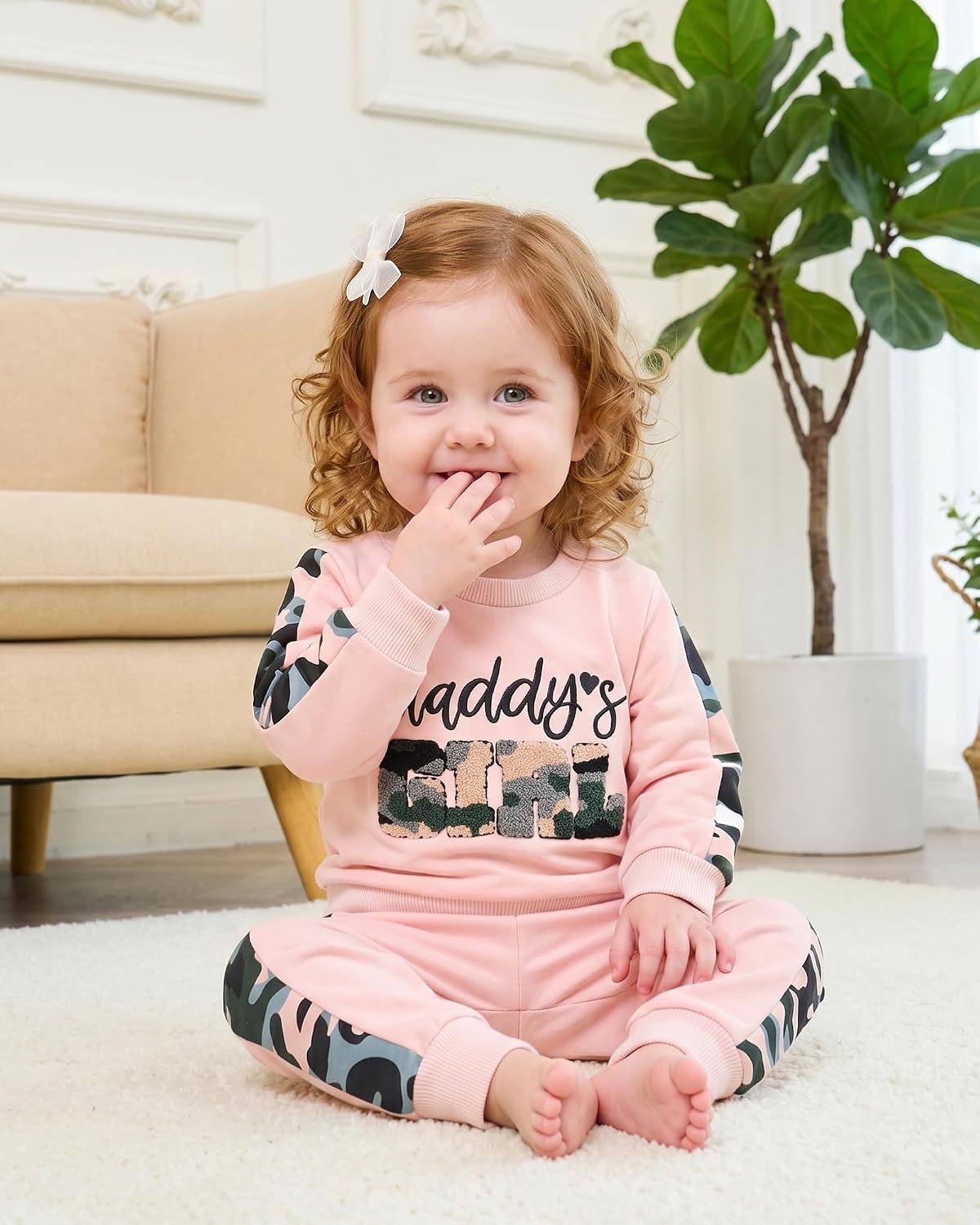 Mikrdoo Toddler Baby Girl Clothes Pants Set Toddler Pullover Tops Fall Winter Outfits