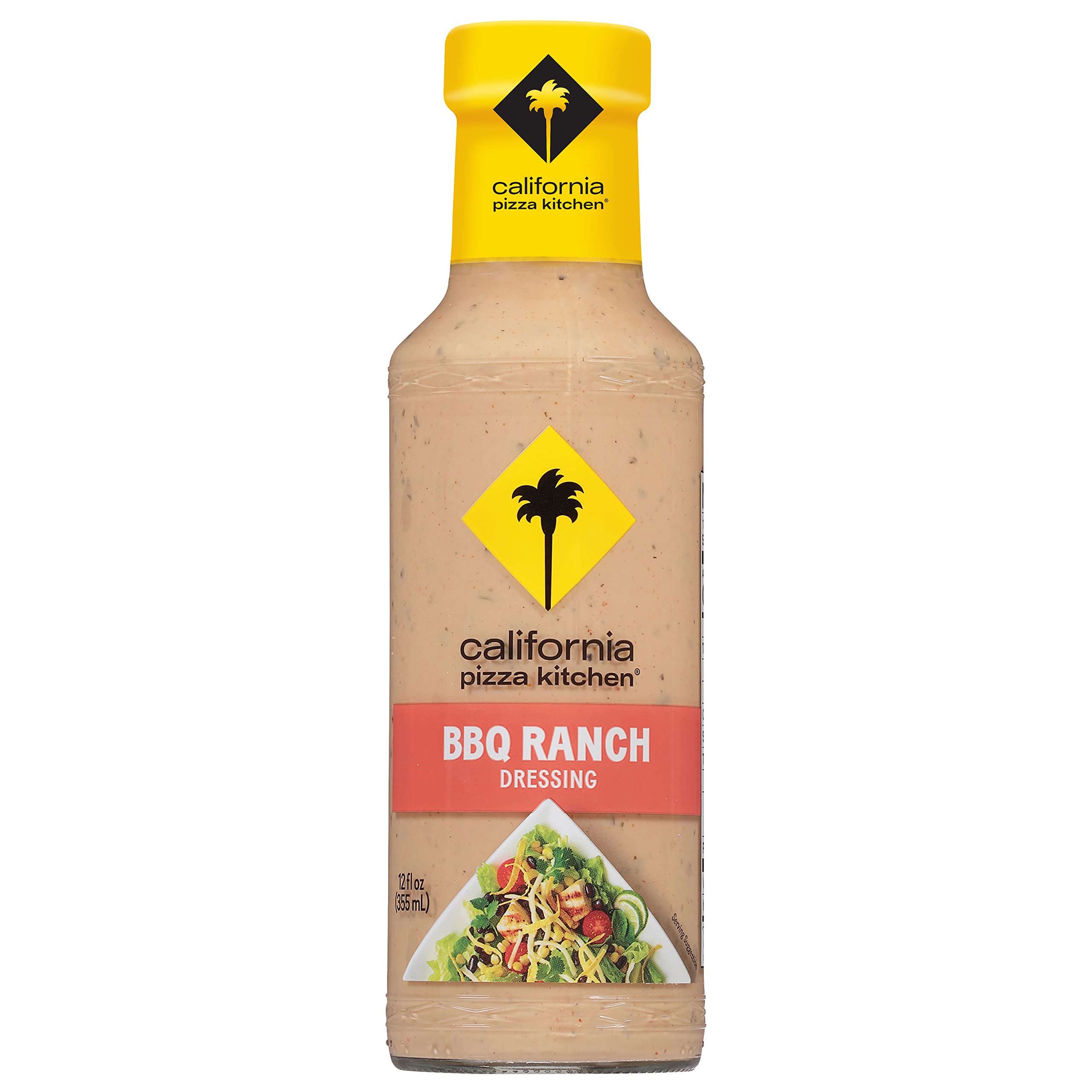 BBQ Ranch Dressing - Creamy BBQ Ranch Dressing, Restaurant-Like BBQ Ranch Dip, Fresh and Creative Flavors Collide, BBQ Ranch Salad Dressings and Sauces - 12 Fl Oz