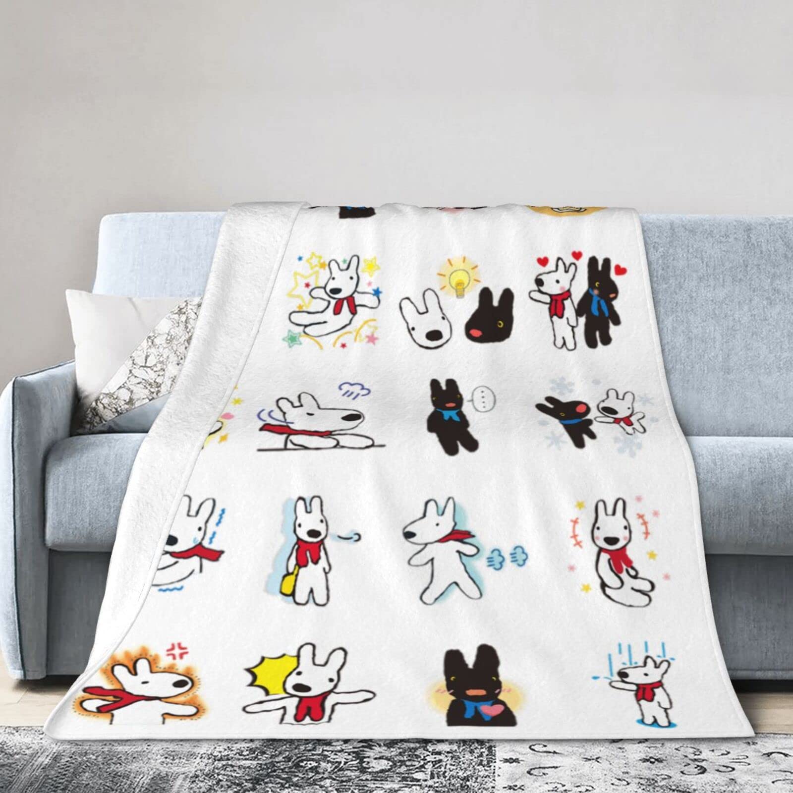 Amazon.co.jp: リサとガスパール 毛布 ブランケット 掛け毛布