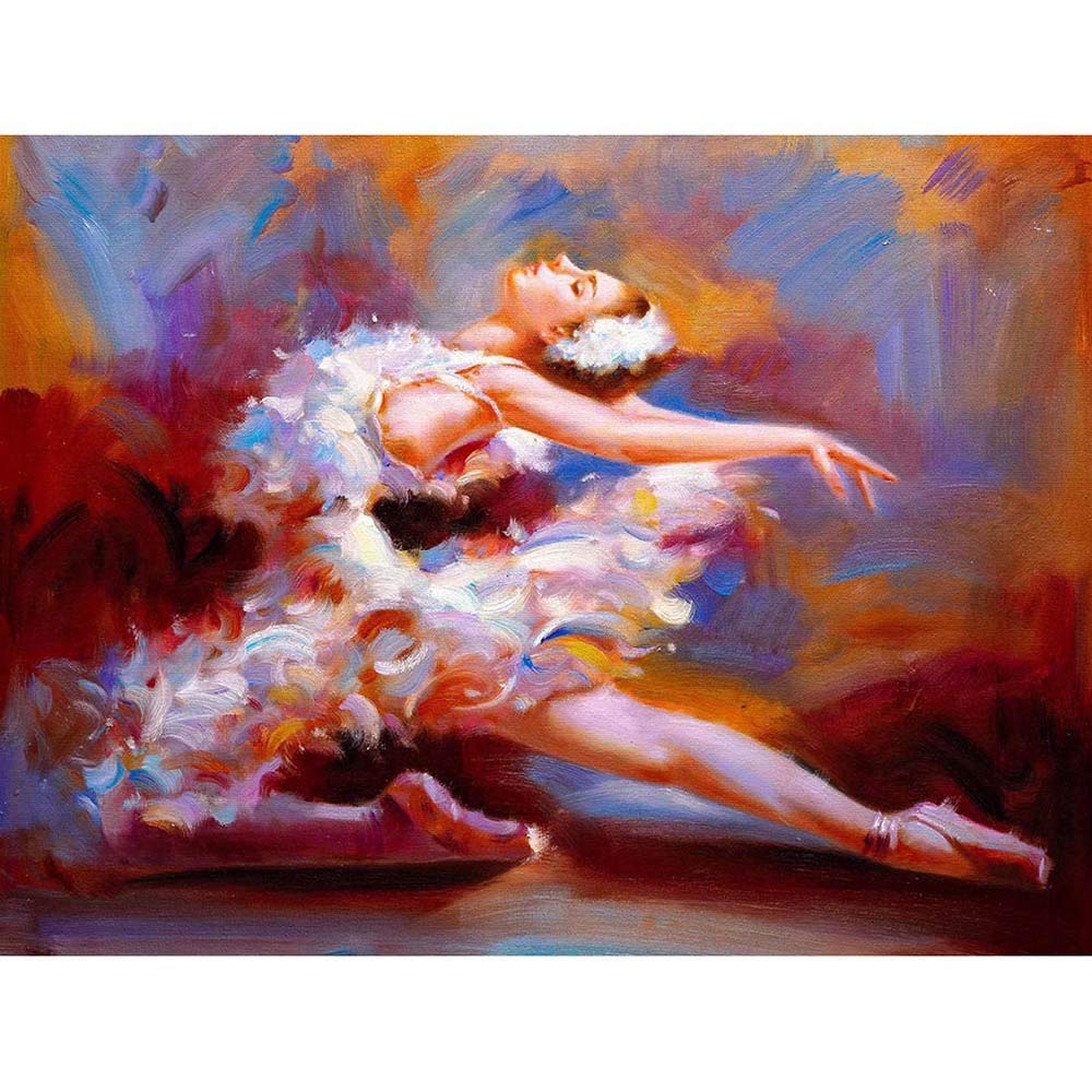 Wee Blue Coo Ballet Dancing Saute Painting Art Print Poster Wall Decor 12X16 Inch