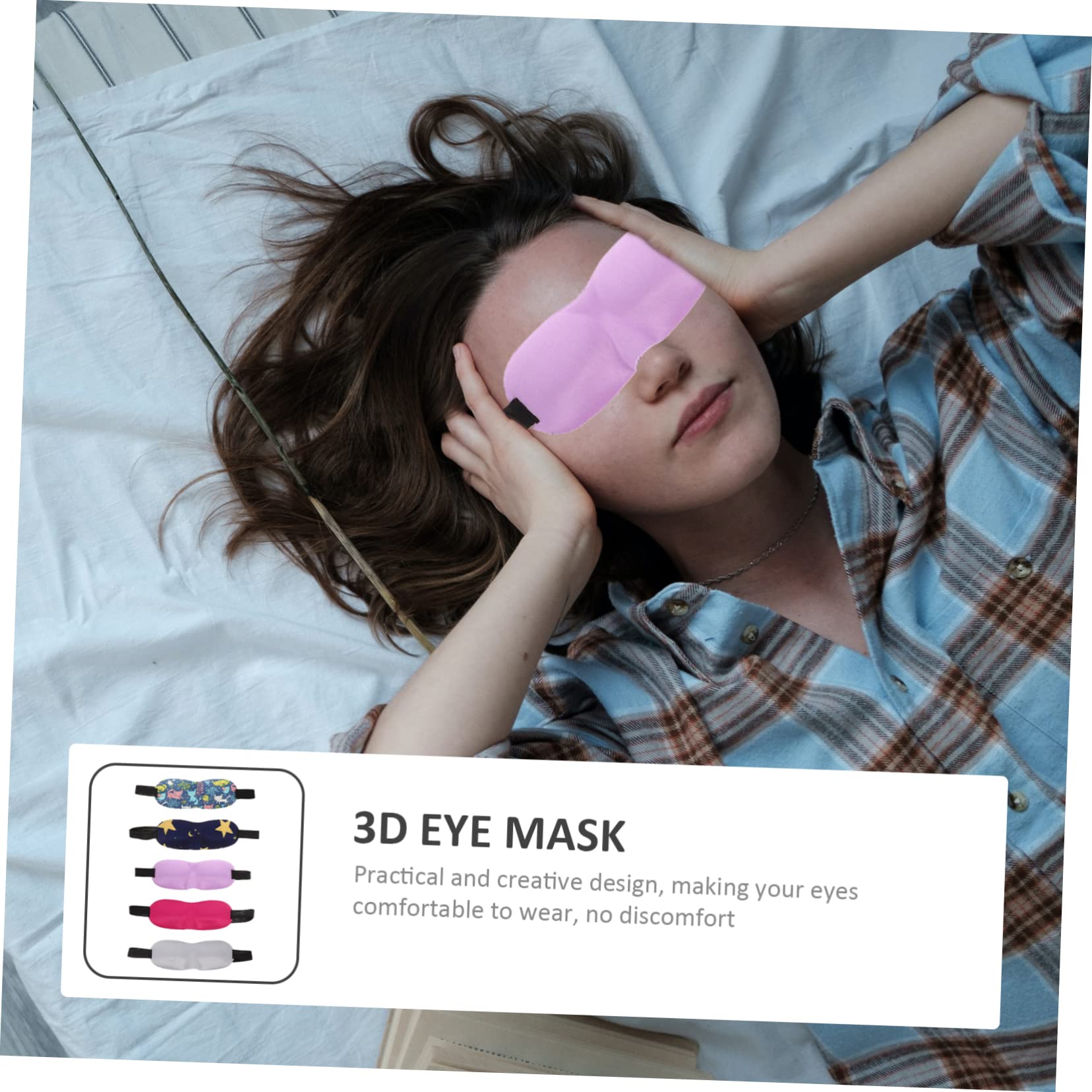 LALAFINA 25pièces Masques De Sommeil Garçon Fille Occultant Pour Siestes Maison Voyage Chat